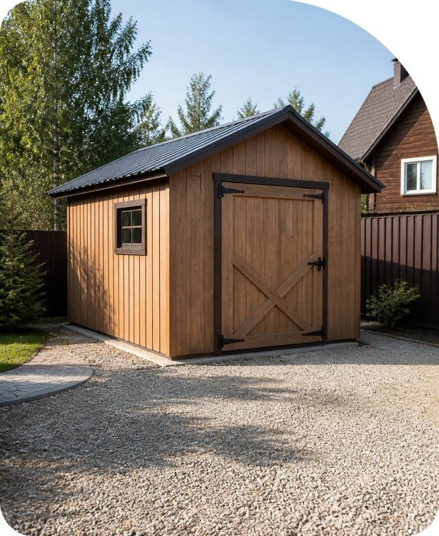 Каркасный сарай в Балашове под ключ по цене от 96606 р. | РадиДОМА-Бла